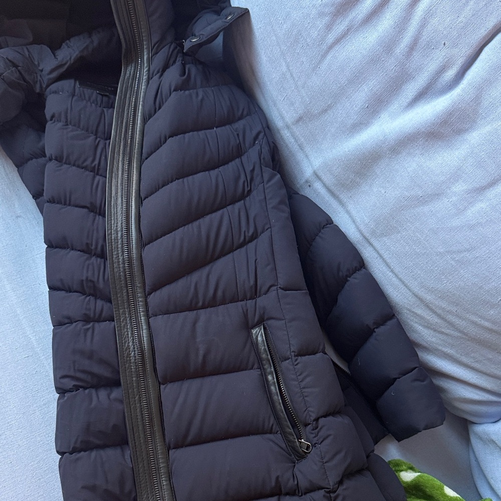 Medium Mackage Navy Puffer Jacket  with removable hood